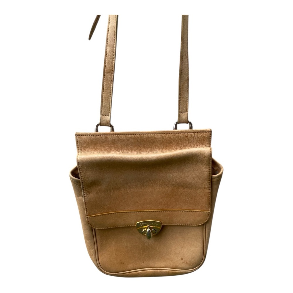 French Luggage Company Tan Leather Handbag saddlebag